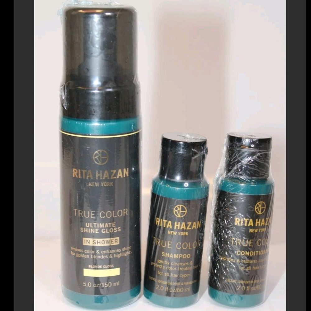Rita Hazan Blonde Gloss NEW in Shower Ultimate Shine Gloss 5 oz (+shamp/cond.)